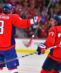 Capitals Ice Hockey Players paint by number
