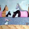 Cartoon Horses And Bunny paint by number