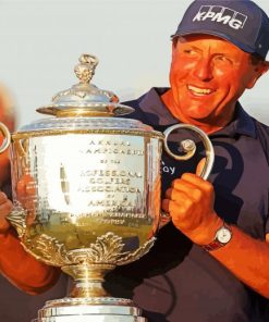 Champion Phil Mickelson paint by number