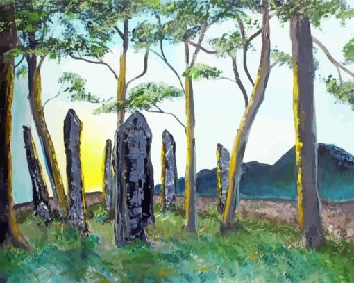 Craigh Na Dun By Lynne Roberto paint by number