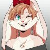 Cute Big Eared Bunny Cartoon paint by number