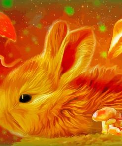 Cute Mystical Rabbit paint by number