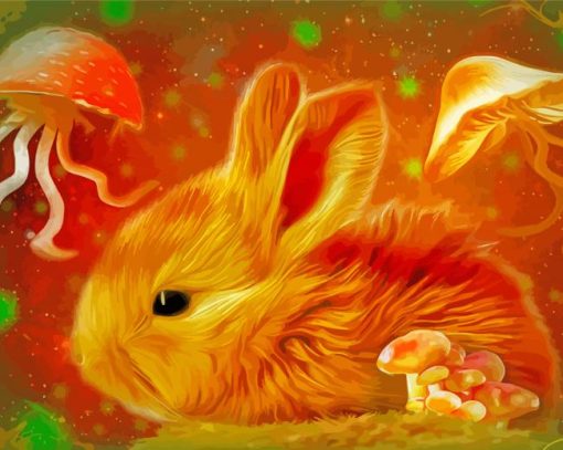 Cute Mystical Rabbit paint by number