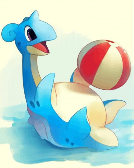 Cute Lapras paint by number