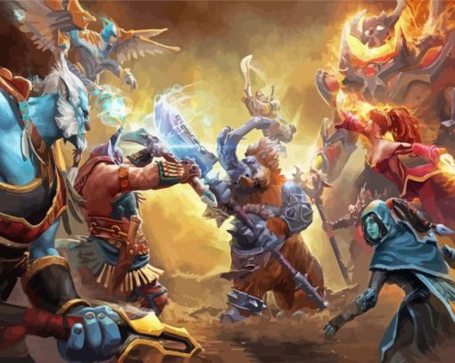 Dota Characters paint by number