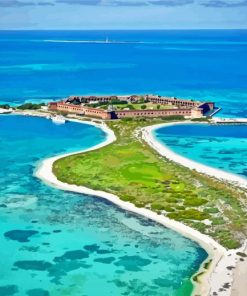 Dry Tortugas National Park Key West paint by number