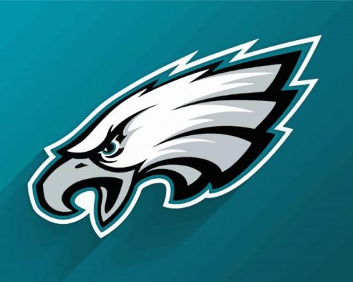 Eagles Football Logo paint by number