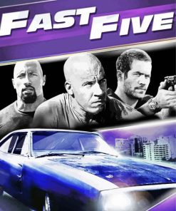Fast And Furious Five paint by number