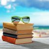 Glasses On Books And Beach paint by number
