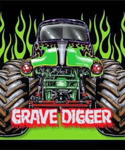 Grave Digger Illustration paint by number
