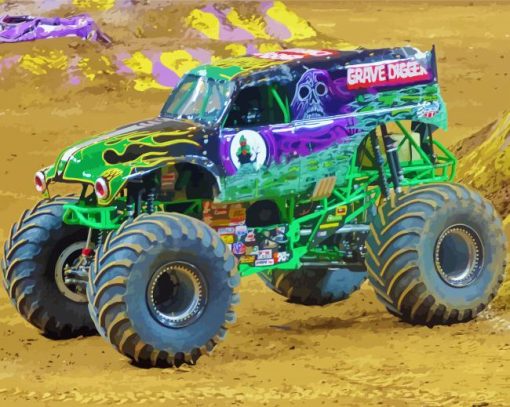 Grave Digger paint by number