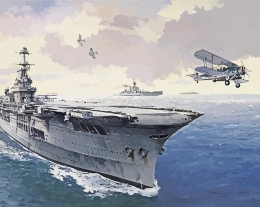 Hms Ark Royal paint by number
