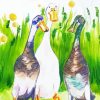 Indian Runner Duck Art paint by number