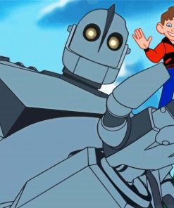 Iron Giant Animation Characters paint by number