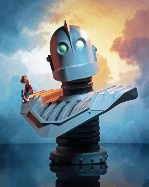 Iron Giant paint by number