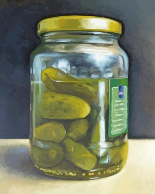 Jar With Pickles paint by number