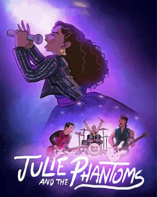 Julie And The Phantoms Poster Art paint by number