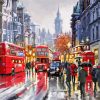 London In The Rain paint by number
