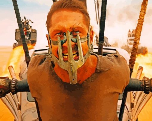 Mad Max Character paint by number
