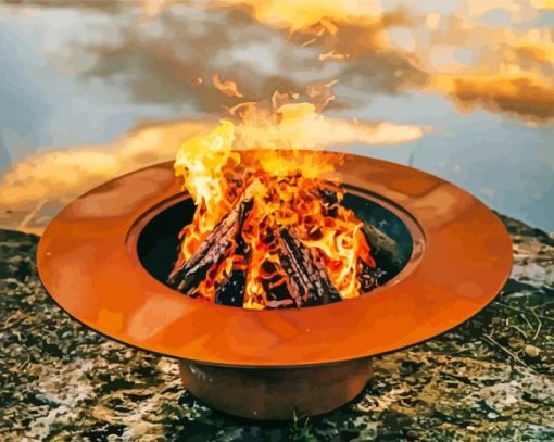 Magnum Firepit paint by number