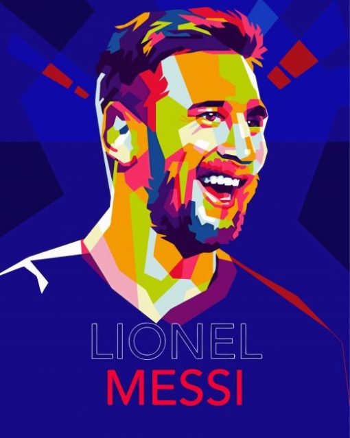 Messi Pop Art paint by number