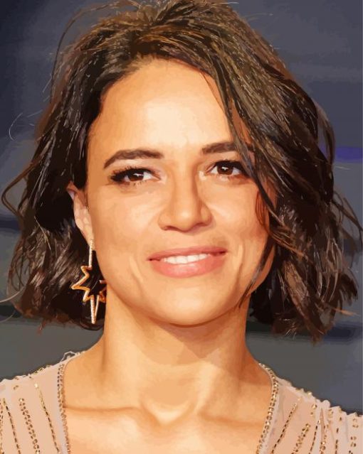 Michelle Rodriguez paint by number