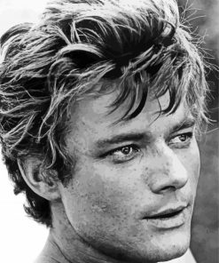 Monochrome Young Michael Parks paint by number