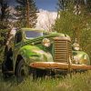 Old Green Truck paint by number