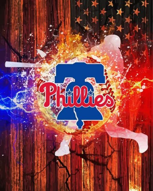 Philadelphia Phillies Poster paint by number