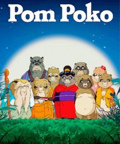 Pom Poko Poster paint by number
