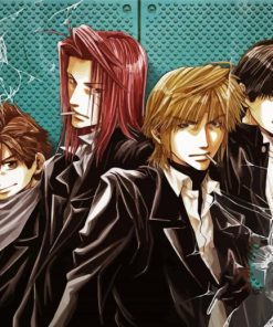 Saiyuki Anime Characters paint by number