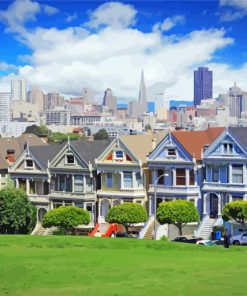 San Francisco The Painted Ladies paint by number
