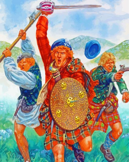 Scottish Warriors paint by number