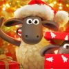 Shaun The Sheep Christmas Vibe paint by number