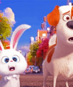 Snowball And Max The Secret Life Of Pets paint by number