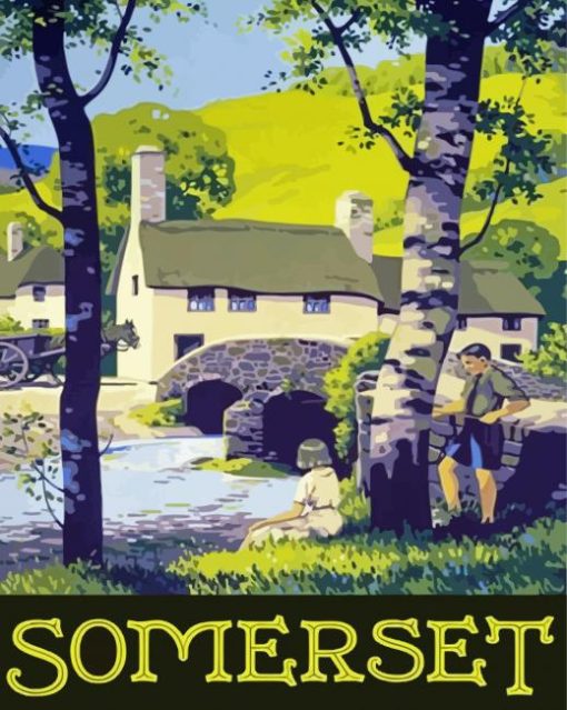 Somerset Poster paint by number