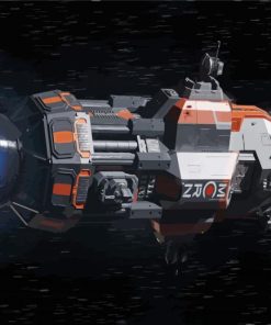Spaceship Rocinante paint by number