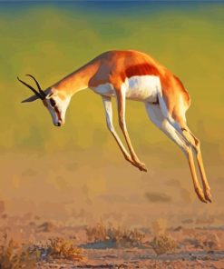 Springbok Jumping paint by number