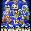 St Louis Rams Poster paint by number