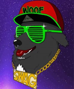 Swag Dog paint by number
