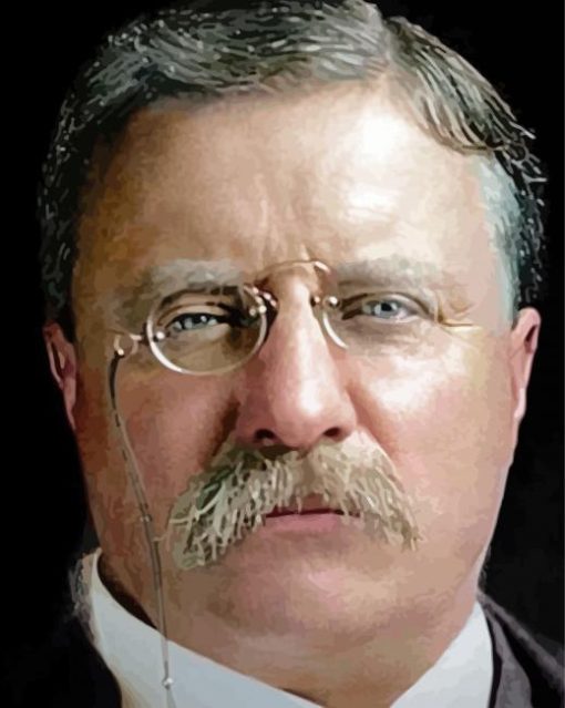 Teddy Roosevelt paint by number