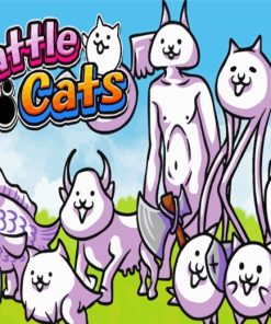 The Battle Cats Game Characters paint by number
