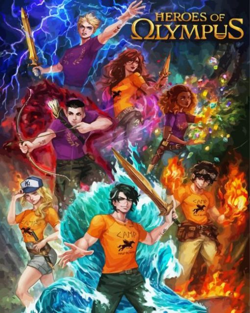 The Heroes Of Olympus Animation paint by number