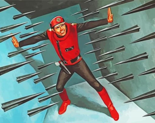 The Captain Scarlet End Titles paint by number