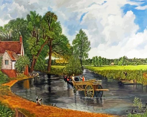 The Hay Wain Art Paint by number