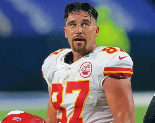 Travis kelce paint by number