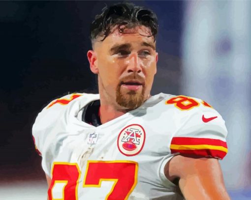 Travis Michael kelce paint by number