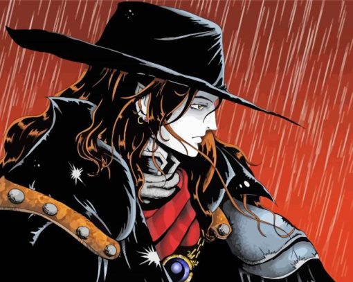 Vampire Hunter D In The Rain paint by number