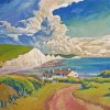 White Cliffs Of Dover Art paint by number