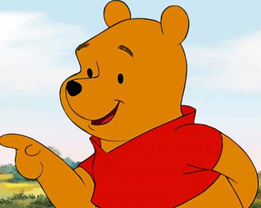 Winnie The Pooh With Yogi Character paint by number